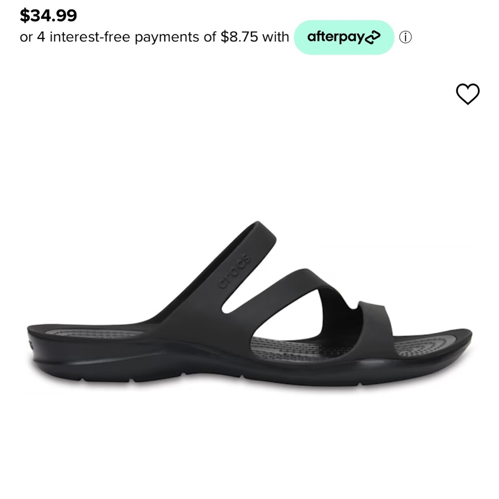 Never worn croc sandals